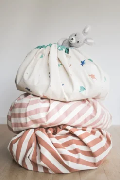 Play&Go Prints 2 in 1 Spielzeugsack Ø140cm Stripes Brown