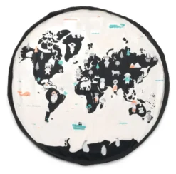 Play&Go Prints 2 in 1 Spielzeugsack Ø140cm Weltkarte