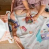 Play&Go Soo Spielmatte Ø140cm mit Stauraum Eimer fairyworld