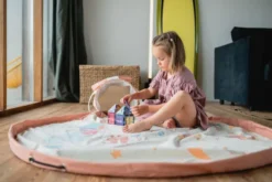 Play&Go Soo Spielmatte Ø140cm mit Stauraum Eimer fairyworld