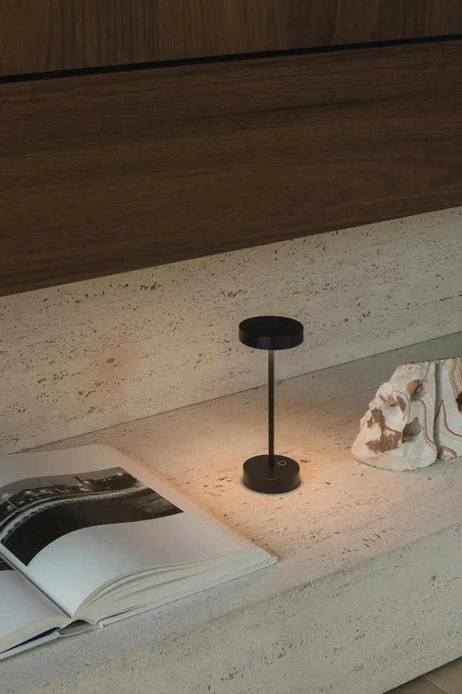 QOOZII - IBIZA MINI - Kabellose LED Tischlampe - Schwarz