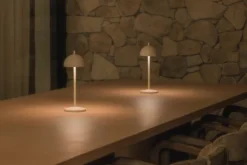QOOZII - SAMOS - Kabellose LED Tischlampe - Sand