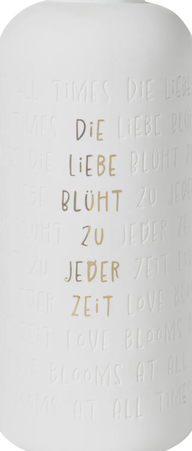 räder Hochzeit Vase Die Liebe blüht zu jeder Zeit weiß