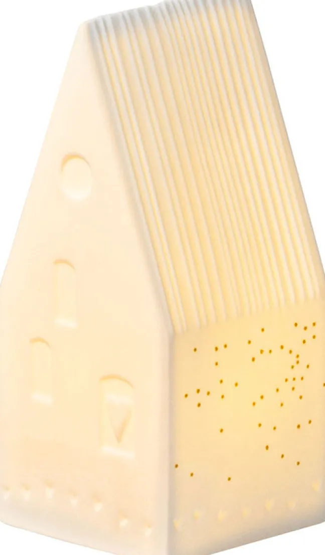 räder LED Häuschen You are my light Porzellan weiß