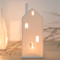räder Lichthaus große Tür Porzellan weiß