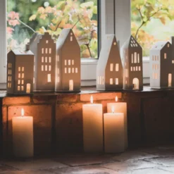 räder Lichthaus kleine Fenster Porzellan weiß
