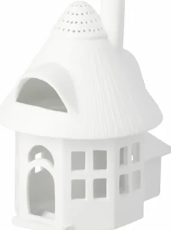 räder Lichthaus Reetdachturm Porzellan weiß
