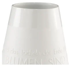räder Poesie Porzellanvase Lächeln weiß
