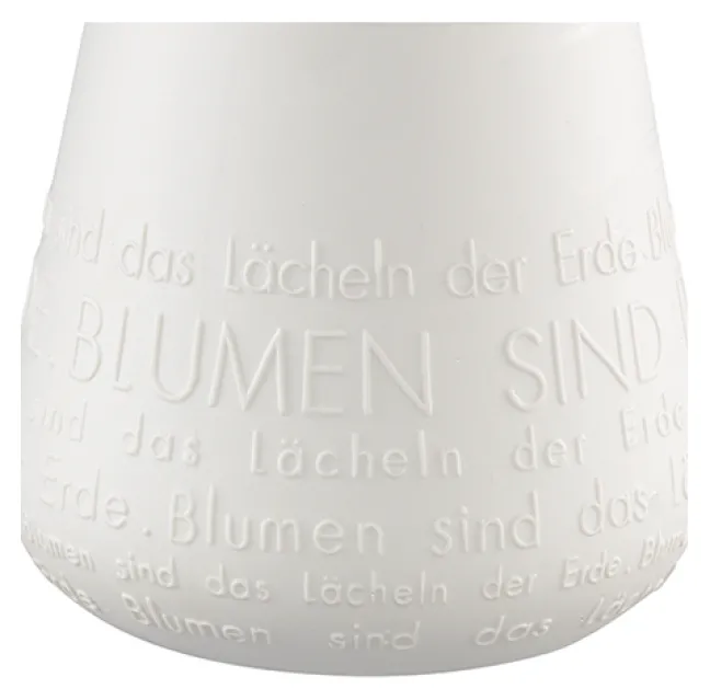 räder Poesie Porzellanvase Lächeln weiß