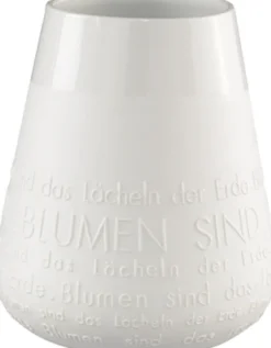 räder Poesie Porzellanvase Lächeln weiß