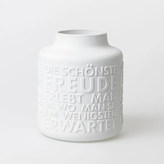räder Porzellanvase Freunde weiß