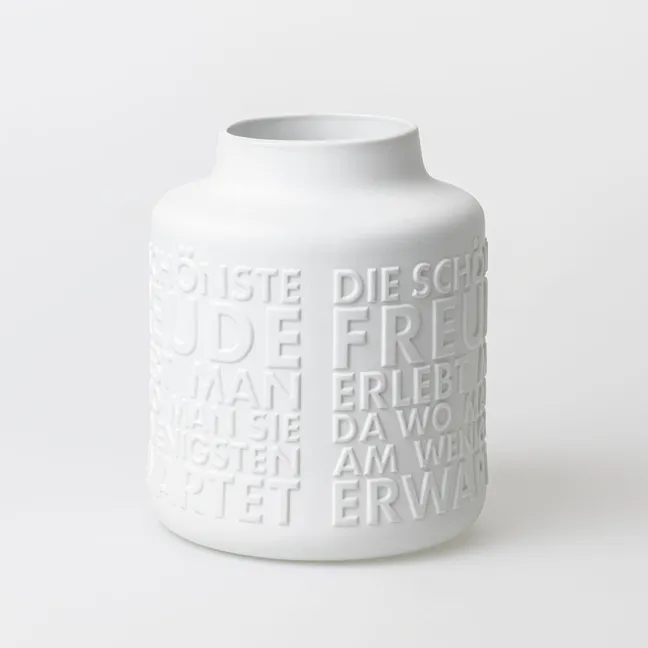 räder Porzellanvase Freunde weiß