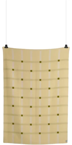 Roros Tweed KNUT Lammwolldecke 135x200cm Kalk 5451