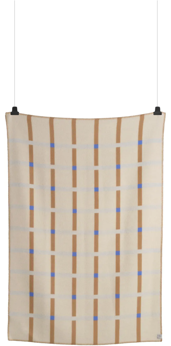 Roros Tweed KNUT Lammwolldecke 135x200cm taupe 5453