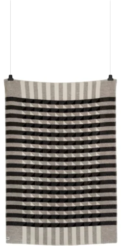 Roros Tweed KVAM Lammwolldecke 135 x 200cm grau 5211