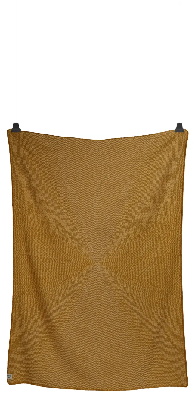 Roros Tweed Lammwolldecke 135x200cm Sun gelb 7051