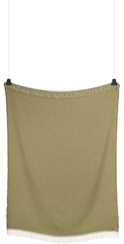 Roros Tweed MELLO Lammwolldecke 150x210cm blattgrün 5752