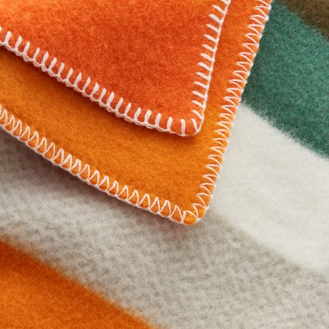 Roros Tweed MIKKEL Lammwolldecke 135x200cm orange 3755