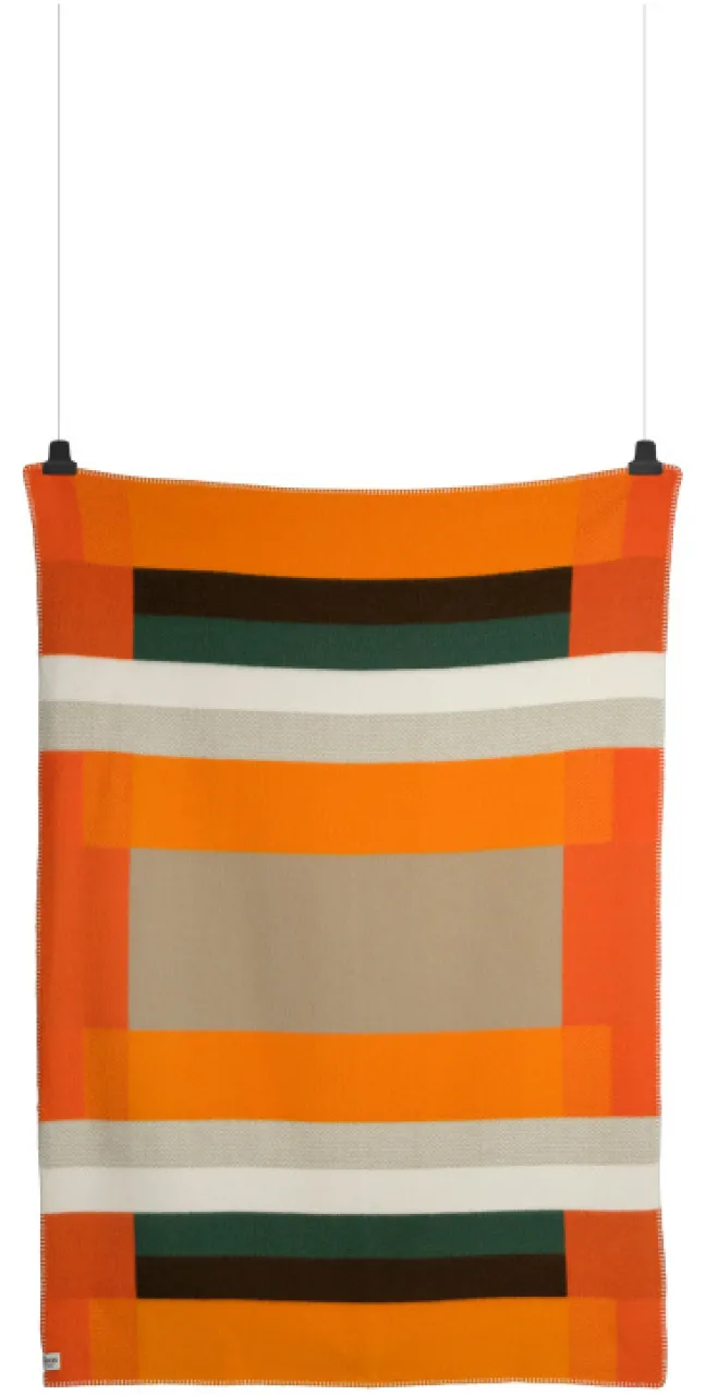 Roros Tweed MIKKEL Lammwolldecke 135x200cm orange 3755