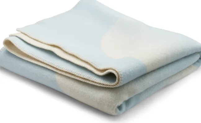 Roros Tweed MOON Lammwolldecke 135x200cm hellblau 5901