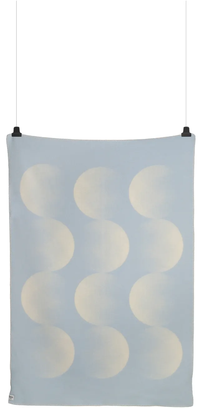 Roros Tweed MOON Lammwolldecke 135x200cm hellblau 5901