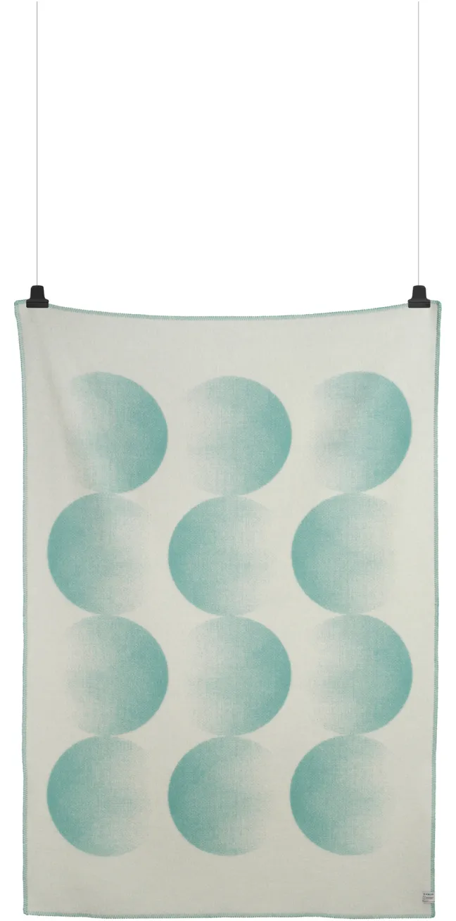 Roros Tweed MOON Lammwolldecke 135x200cm türkis 5904