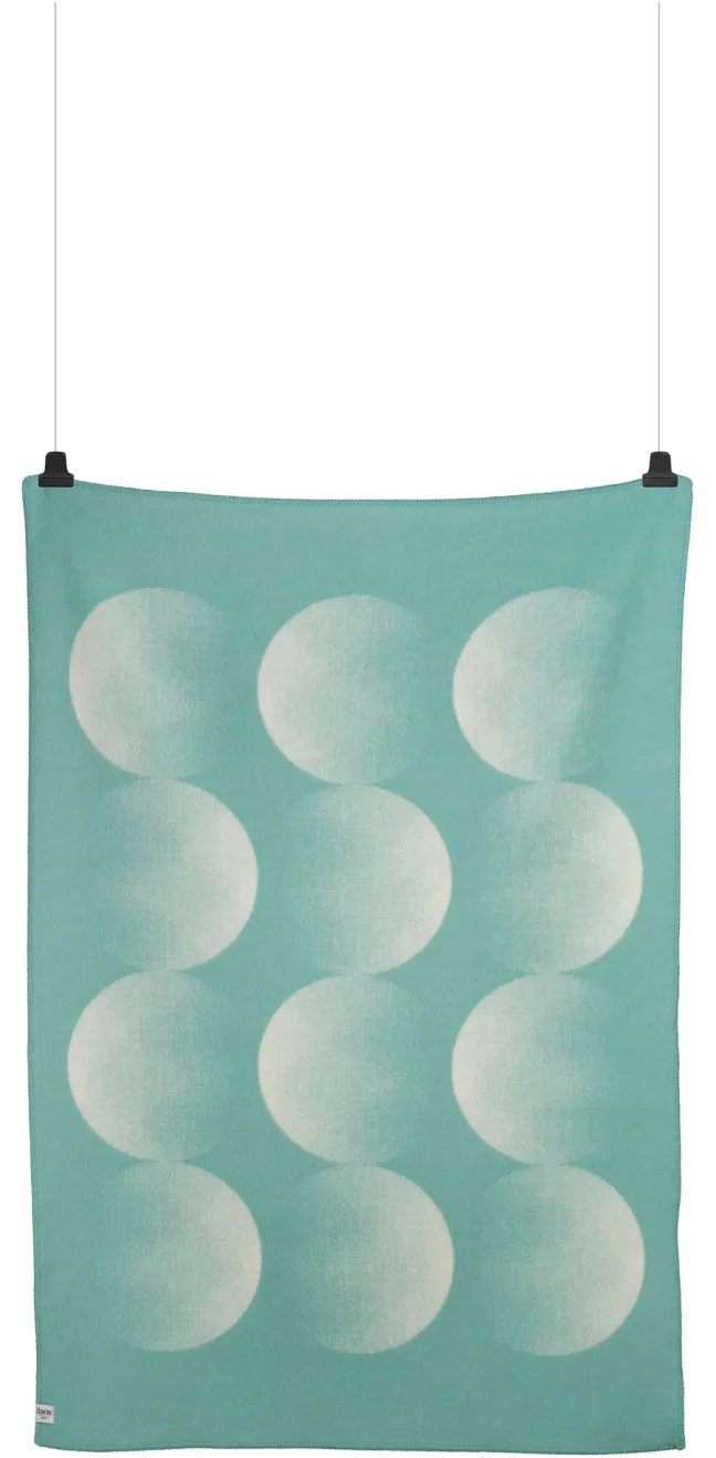 Roros Tweed MOON Lammwolldecke 135x200cm türkis 5904