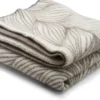 Roros Tweed NATURPLEDD Wolldecke 135 x 200cm weiß/grau 3051