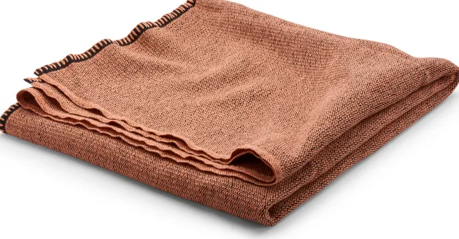 Roros Tweed PICNIC Lammwolldecke 120 x 200cm Korall 3554 Sale