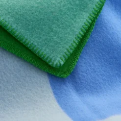 Roros Tweed SYNDIN Lammwolldecke 135 x 200cm blau/grün 1954