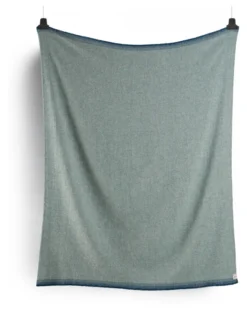 Roros Tweed UNA Lammwolldecke 200 x 150cm blau 3854