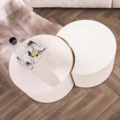 Rubjerg Design Couchtisch Stone Moonset 2er Set Marmor