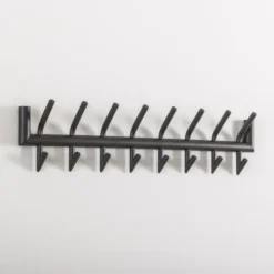 Rubjerg Design Garderobe 8 Doppelhaken Metall dunkelgrau