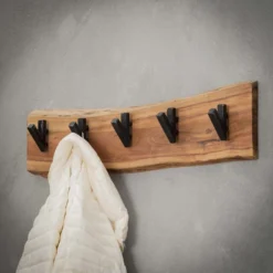 Rubjerg Design Garderobe Edge 5 Haken Akazie massiv natur