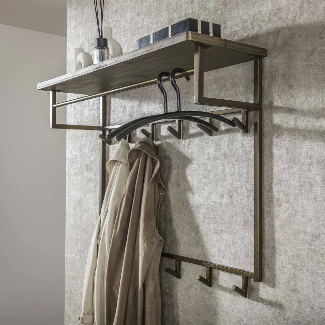 Rubjerg Design Garderobe Ferro 12 Haken hoch Metall Antike Bronze Sale