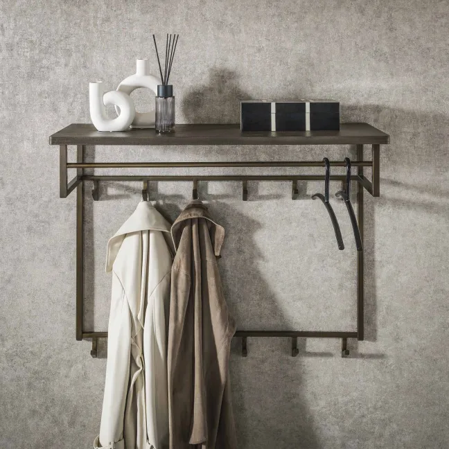 Rubjerg Design Garderobe Ferro 12 Haken hoch Metall Antike Bronze Sale
