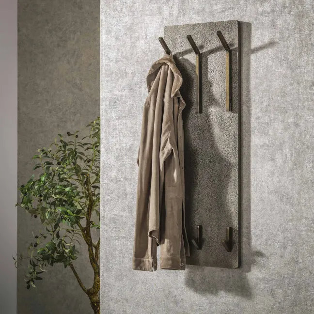 Rubjerg Design Garderobe Ferro 2x3 Haken hoch Metall Antike Bronze