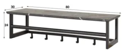 Rubjerg Design Garderobe Stab 6 Haken Melamin Melamin