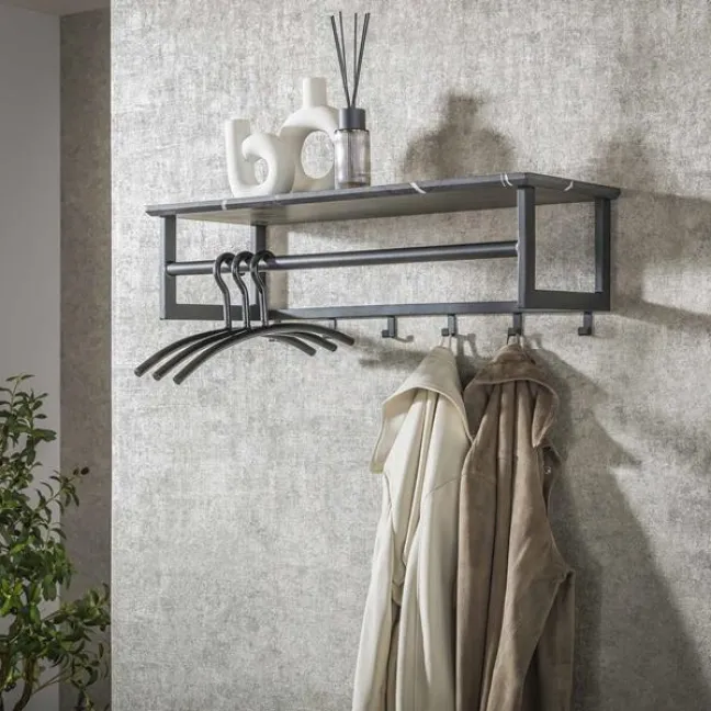 Rubjerg Design Garderobe Stab 6 Haken Melamin Melamin