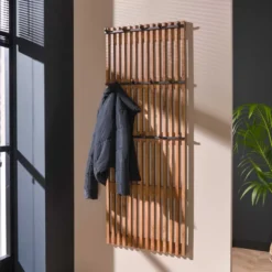 Rubjerg Design Garderobe Tweak 14 Haken Mangoholz massiv sandfarben