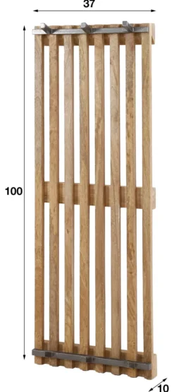 Rubjerg Design Garderobe Tweak 2x3 Haken hoch Mangoholz massiv sandfarben Sale