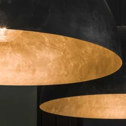 Rubjerg Design Hängeleuchte Dome 2 Leuchten Metall schwarz