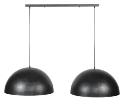 Rubjerg Design Hängeleuchte Dome 2 Leuchten Metall schwarz