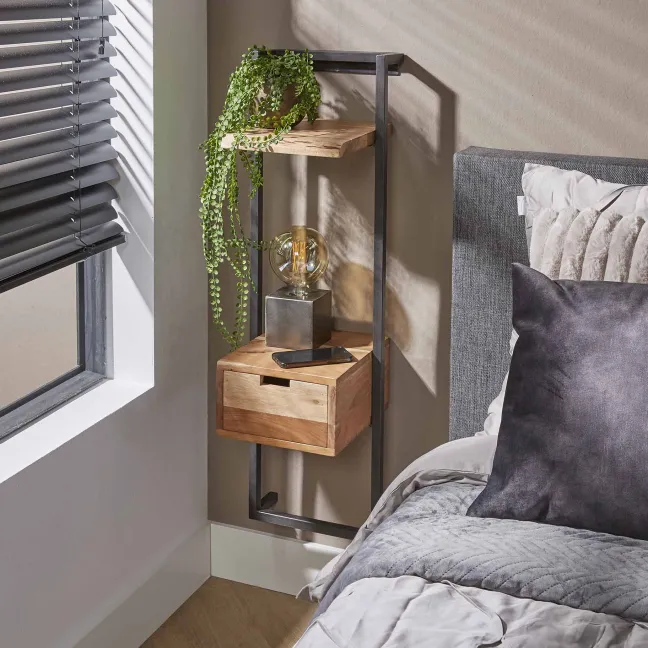 Rubjerg Design Nachttisch Air Solid XS Akazie massiv natur
