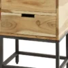 Rubjerg Design Nachttisch Flat mit 2 Schubladen Akazie massiv natur