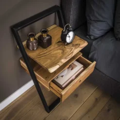 Rubjerg Design Nachttisch Lean Akazie massiv natur