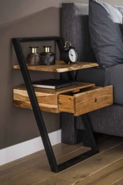 Rubjerg Design Nachttisch Lean Akazie massiv natur