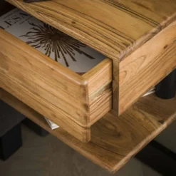 Rubjerg Design Nachttisch Shelve mit Schublade Akazie massiv natur