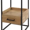 Rubjerg Design Nachttisch XS Niche mit Schublade Metall/Akazie massiv natur
