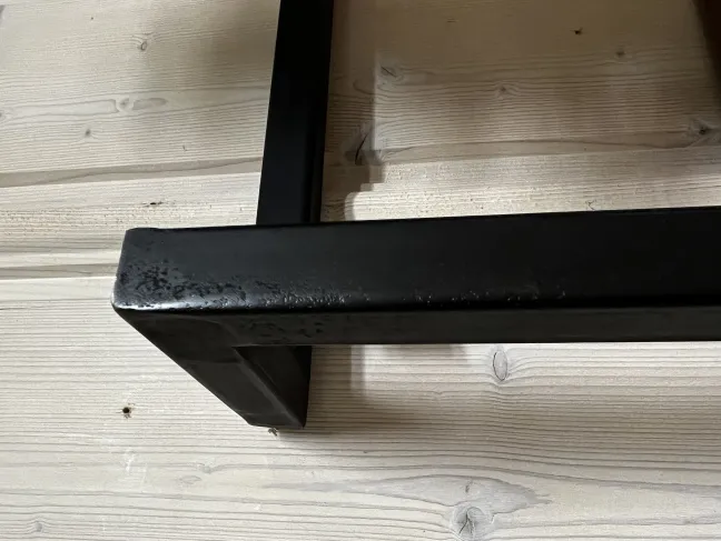 Rubjerg Design Wandregal Edge 3 Ablagen Metall/Akazie massiv natur